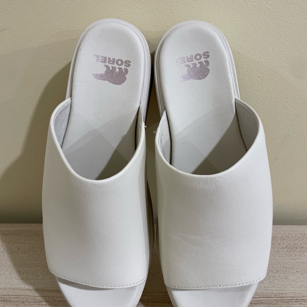 Sorel White Cloud Women’s Sandals Chunky Sandals Women’s Block Heels - Picture 9 of 10